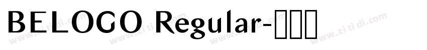 BELOGO Regular字体转换